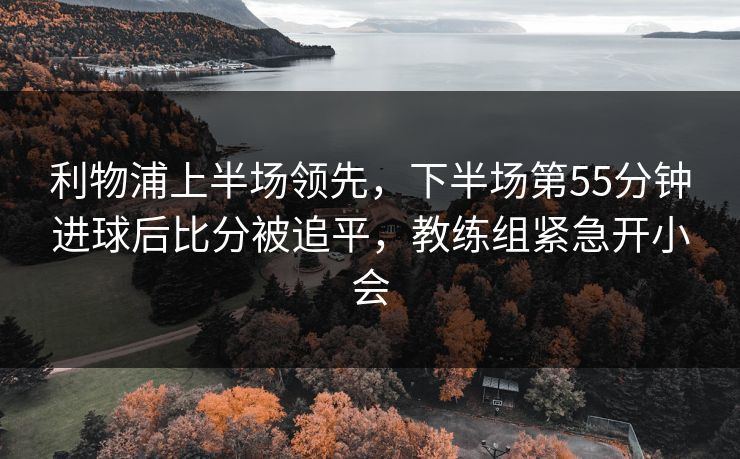 利物浦上半场领先，下半场第55分钟进球后比分被追平，教练组紧急开小会